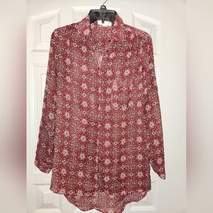 Band of Gypsies Bohemian Style Oversized Top Size Small Colorful